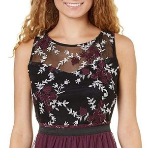 Purple, Black ,White Flower Homecoming, Tolo, Prom Short dancing Dress